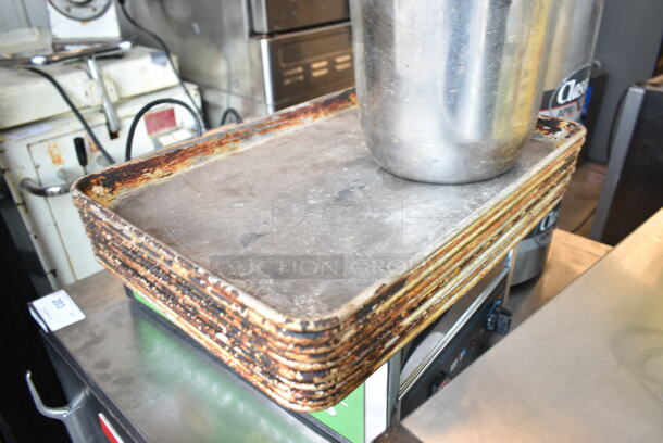 11 Various Items Including Stainless Steel Bucket, Round Center Hinge Lid and 9 Metal Half Size Baking Pans. 11 Times Your Bid! - Image 4 of 5