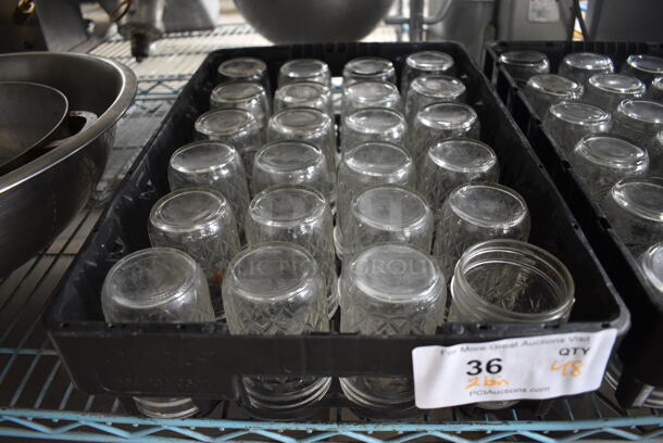 48 Glass Jars. 2.5x2.5x4. 48 Times Your Bid! - Image 3 of 4