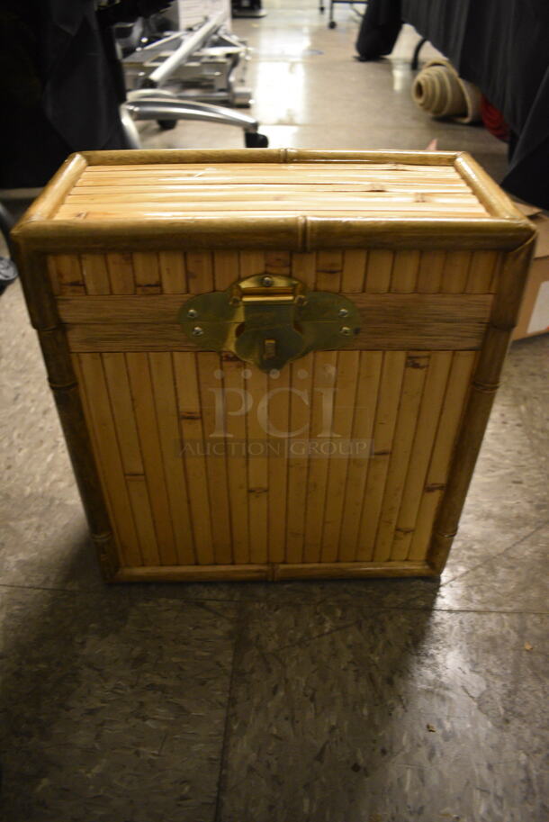 ALL ONE MONEY! Floor Lot of Various Items Including Bamboo Box, 32oz Plastic Bottles, BMR NeuroTech NT2000 Stimulator Unit, Wooden Display Stools, and Intertex Vacuum Cleaner - Image 10 of 12