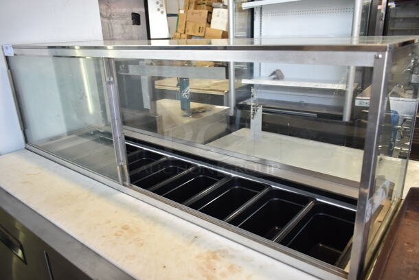 Yukon YSSU-60-16 Stainless Steel Commercial Prep Table w/ Sneeze Guard on Commercial Casters. 115 Volts, 1 Phase. Tested and Working! - Image 3 of 8