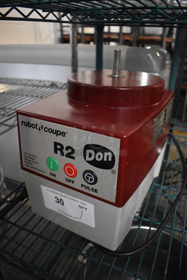Robot Coupe Model R2 Metal Commercial Countertop Food Processor Base. 120 Volts, 1 Phase. 8x11x13. Tested and Working! - Image 2 of 5