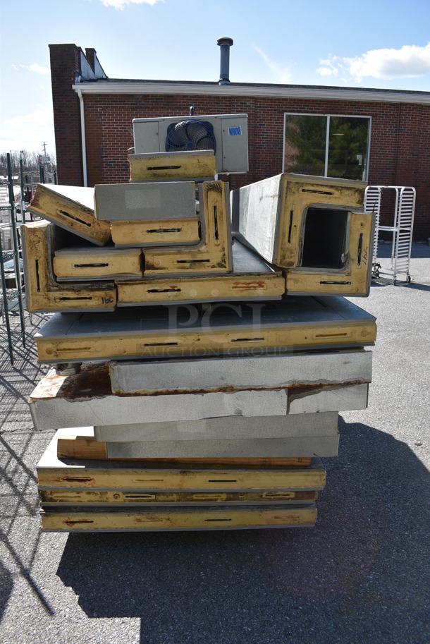 6'x8' Tafco Walk In Cooler Box w/ Floor, Bohn Model ADT065AK Condenser and Compressor. Gallery Picture Shows The Unit Before Disassembly - Image 2 of 9