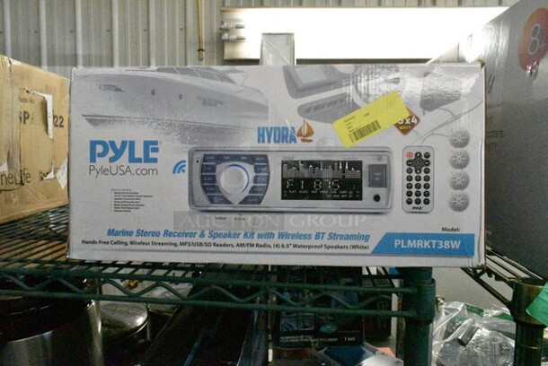 7 Various Items Including SereneLife AZPHSPAMT22 Portable Spa Bubble Bath Massager, Pyle Unit, 2 Metal Stock Pots, Pyle PT-649D Dual Cassette Deck, Pyle PPBCM92 Wireless Camera, Pyle PLMRKT38W Marine Stereo Receiver and Speaker Kit. 7 Times Your Bid!  - Image 11 of 12