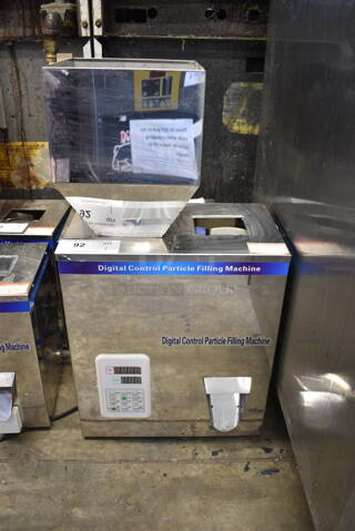 Stainless Steel Commercial Countertop Digital Control Particle Filling Machine. Tested and Working!