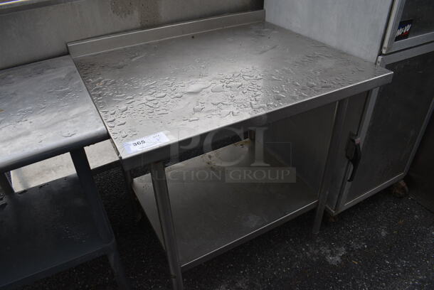 Stainless Steel Commercial Table w/ Metal Under Shelf. 36x30x38 - Image 2 of 4