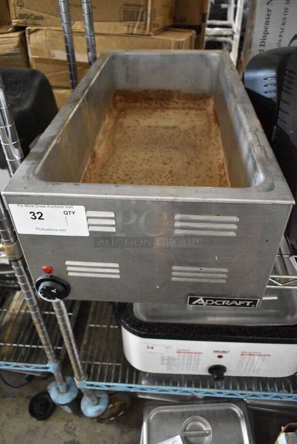 Adcraft FW-1500W Stainless Steel Commercial Countertop Food Warmer. 120 Volts, 1 Phase. Tested and Working! - Image 1 of 2