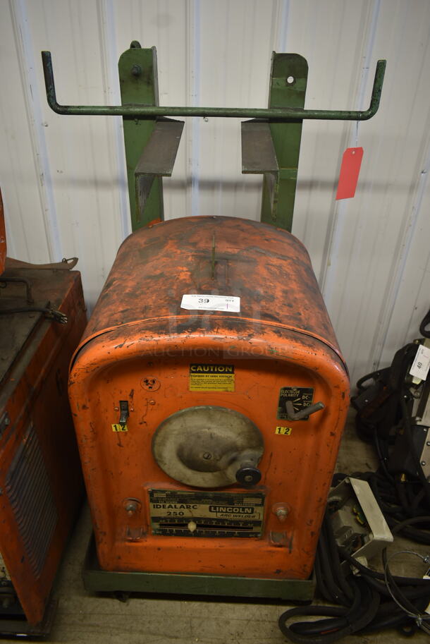 Lincoln 250-250 Metal Commercial Floor Style Arc Welder. 230/460 Volts, 1 Phase. 