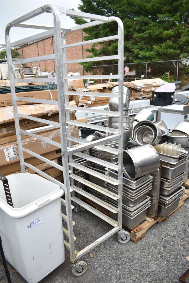 Metal Commercial Pan Transport Rack on Commercial Casters.  - Image 1 of 4