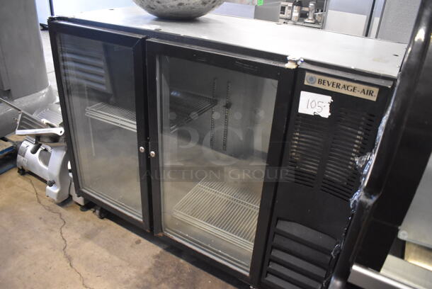 Beverage Air BB48G Stainless Steel Commercial 2 Door Back Bar Cooler Merchandiser on Commercial Casters. 115 Volts, 1 Phase. 48x24x39. Tested and Powers On But Does Not Get Cold - Image 2 of 6