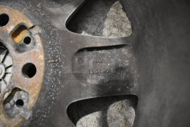5 Various Metal Car Tire Rims. Includes BMW Rims. Four: IS47 71x16 H2 and One IS47 7Jx17H2. Includes 17.25x8x17.25. 5 Times Your Bid! - Image 7 of 10