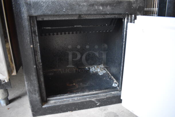 Black and Gray Metal Single Compartment Drop Safe. Comes w/ Combination! 14x15x20 - Image 3 of 6