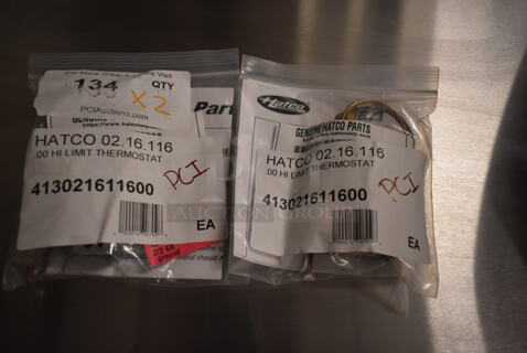 BRAND NEW SCRATCH AND DENT! Lot of 2 Hatco Thermostats; 413021611600 and 413021611600