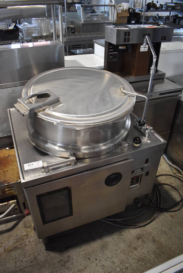 Market Forge MT40E0 Stainless Steel Commercial Floor Style Electric Powered 40 Gallon Steam Kettle. 240 Volts, 3 Phase. 36x34x52 - Image 3 of 10