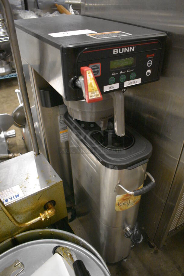 2012 Bunn Model ITCB-DV Stainless Steel Commercial Countertop Iced Tea Machine w/ Beverage Holder Dispenser and Poly Brew Basket. 120 Volts, 1 Phase. 12x24x34.5 - Image 2 of 5