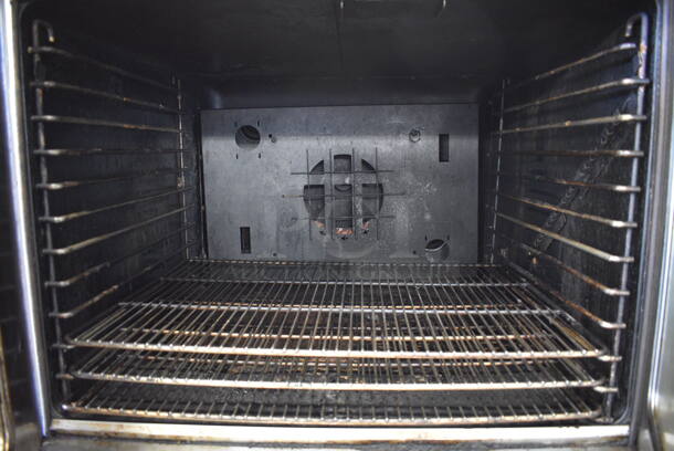 Garland SunFire Stainless Steel Commercial Natural Gas Powered Full Size Convection Oven w/ View Through Doors, Metal Oven Racks and Thermostatic Controls on Stand w/ Commercial Casters. 40x37x64 - Image 5 of 8