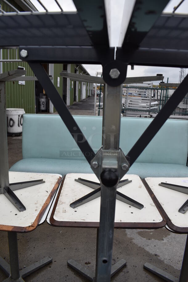 Gray Metal Coat Rack on Commercial Casters. 97x24x60 - Image 5 of 7