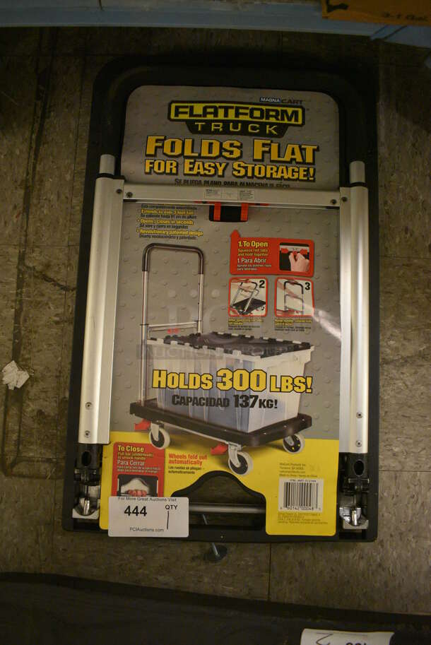 Foldable Flatform Truck Push Dolly on Wheels. Holds Up to 300lbs