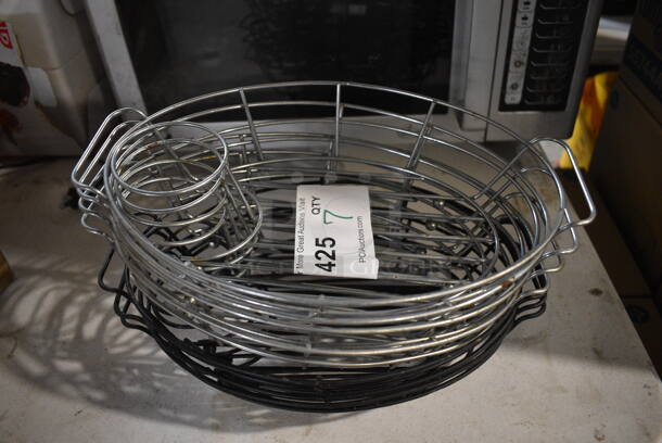 7 Metal Baskets. 12x8x2.5. 7 Times Your Bid!