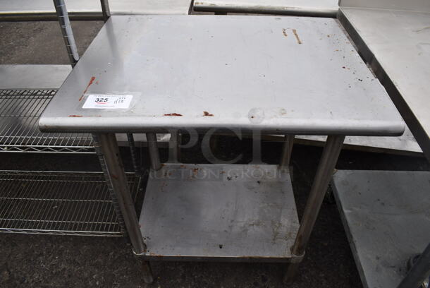 Stainless Steel Table w/ Under Shelf. 30x24x36