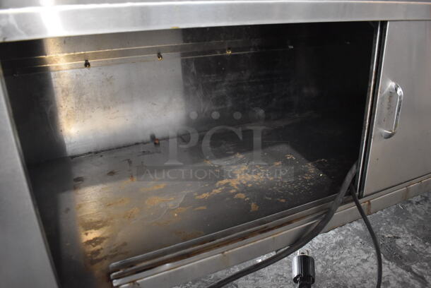 Commercial Stainless Steel Electric Powered Steam Table With Overshelf And 6 Drop-In Steel Bins In Various Sizes And Refrigerated Base. 208V/1 Phase - Image 7 of 8