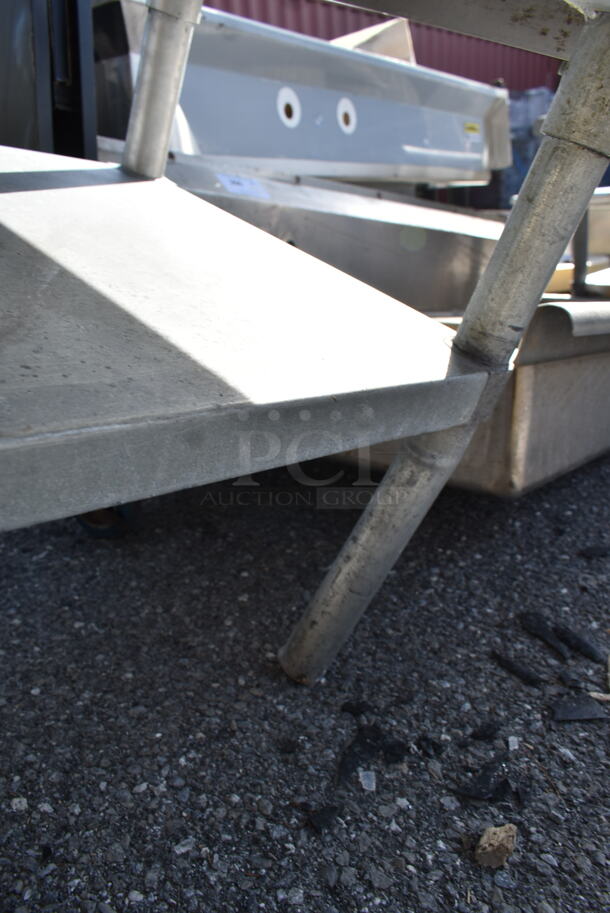 Stainless Steel Equipment Stand w/ Metal Under Shelf on Commercial Casters. Missing Caster. - Image 4 of 5