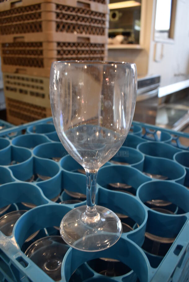 ALL ONE MONEY! Lot of 10 Dish Caddies on Dish Caddy Dolly w/ Various Glasses Including Beverage Glasses and Stemmed Glasses - Image 7 of 12