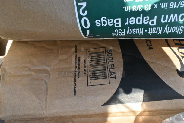 26 BRAND NEW Boxes Including 127CH4F Choice 24 oz. Clear RPET Tall Hinged Deli Container - 200/Case, 2 Box 127CH24F Choice 24 oz. Clear RPET Tall Hinged Deli Container - 200/Case, 500LDOME Choice 9 oz., 12 oz., 16 oz., 20 oz., 24 oz. Clear Dome Lid with 1" Hole - 1000/Case, 245CB12WHITE Choice 12" x 12" x 2" White Customizable Corrugated Plain Pizza Box - 50/Bundle, 245CB12PLN Choice 12" x 12" x 2" Kraft Customizable Corrugated Plain Pizza Box - 50/Case, 346BKFSNSPM Choice Medium Weight Black Wrapped Plastic Cutlery Set with Napkin and Salt and Pepper Packets - 250/Case, 500LFLAT Choice Clear Flat Lid with Straw Slot - 9, 12, 16, 20, and 24 oz. - 1000/Case, 760IC12W Choice 12 oz. White Paper Frozen Yogurt / Food Cup - 1000/Case. 26 Times Your Bid!  - Image 11 of 12