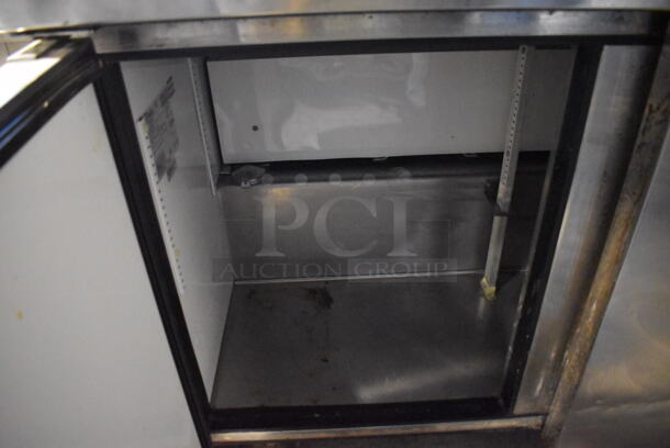 True TWT-72 Stainless Steel Commercial 3 Door Work Top Cooler on Commercial Casters. 115 Volts, 1 Phase. 72.5x30x39. Tested and Working! - Image 6 of 7