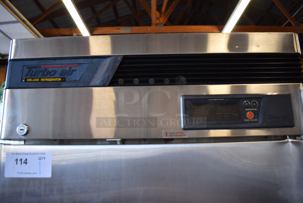 Turbo Air TSR-23SD Stainless Steel Commercial Single Door Reach In Cooler on Commercial Casters. 115 Volts, 1 Phase. 26x30x83. Tested and Powers On But Does Not Get Cold - Image 4 of 6