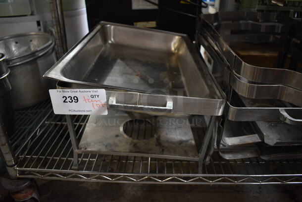 ALL ONE MONEY! Tier Lot of Various Metal Chafing Dish Frames - Image 2 of 4