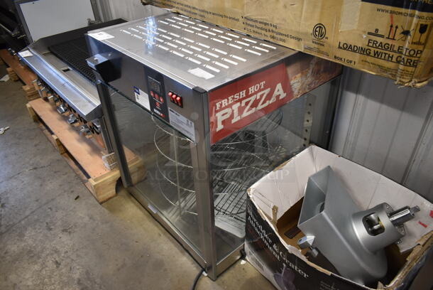 BRAND NEW SCRATCH AND DENT! ServIt 423PDW18D1 Stainless Steel Commercial Countertop Full-Service Countertop Display Warmer with 4 Shelves. Stock Picture Used as Gallery. 120 Volt, 1 Phase. Tested and Working! - Image 2 of 5