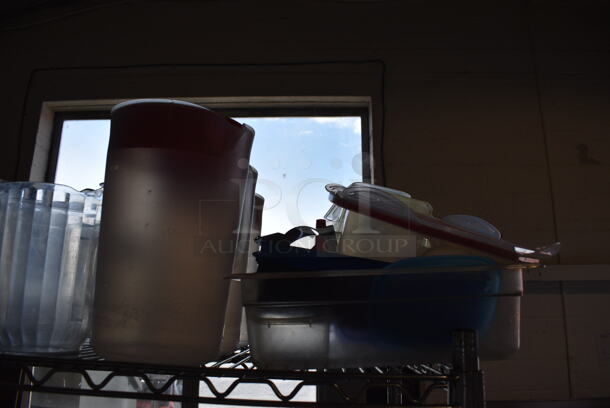ALL ONE MONEY! Tier Lot of Various Items Including Poly Bins, Pitchers and Bowls. - Image 4 of 5
