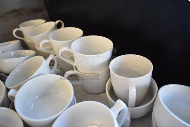 ALL ONE MONEY! Lot of 132 Various White Ceramic Mugs. Includes 6x4.5x2.5 - Image 3 of 6