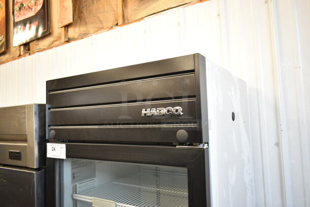 2019 Habco SE18 Metal Commercial Single Door Reach In Cooler Merchandiser w/ Poly Coated Racks. 115 Volts, 1 Phase. Tested and Working! - Image 2 of 6