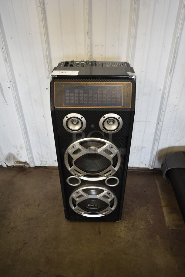 Pyle PSUFM1035A Disco Jam 1000 Watt 2 Way DJ Bluetooth Speaker with LED Lights - Image 1 of 8