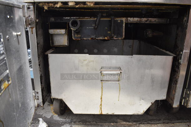 BKI FKM-F Stainless Steel Commercial Floor Style Pressure Fryer on Commercial Casters. 208 Volts, 3 Phase.  - Image 6 of 7