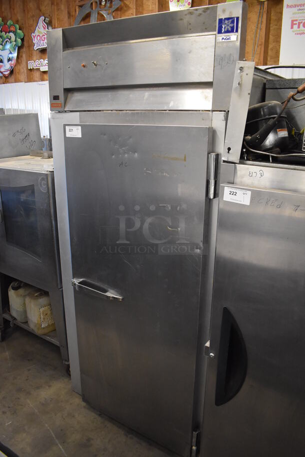 McCall 4001-H Stainless Steel Commercial Single Door Roll In Rack Proofer. 115 Volts, 1 Phase. 39x38x87