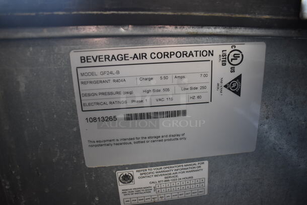 Beverage Air GF24L-B Stainless Steel Commercial Bottled Back Bar Cooler. 115 Volts, 1 Phase. 24x26.5x33.5. Tested and Powers On But Temps at 50 Degrees - Image 4 of 5