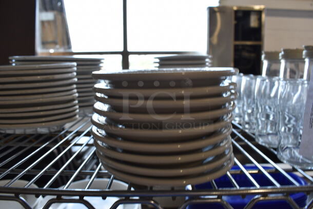 9 White Ceramic Saucers. 5.5x5.5x1. 9 Times Your Bid! - Image 3 of 3