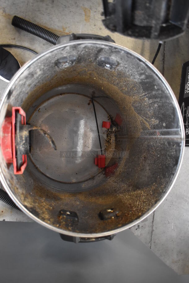 Shop Vac Red and Black Poly Wet Dry Vacuum Cleaner. 18x17x28. Tested and Working! - Image 6 of 6