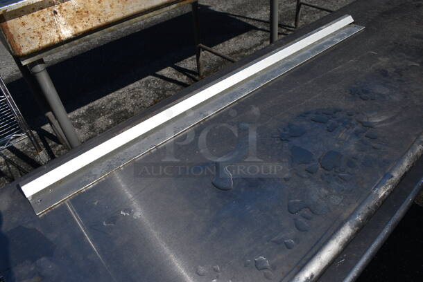 Stainless Steel Commercial 2 Tier Shelf w/ 2 Check Order Holders. 96x19x34 - Image 3 of 5
