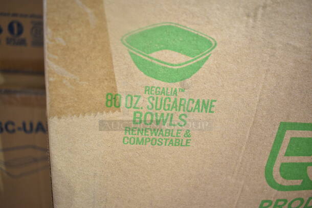 13 BRAND NEW Boxes of Eco Products EP-BL80 80 oz. Compostable Sugarcane Bowl, Regalia Servingware Bowl (Pack of 100). 13 Times Your Bid!  - Image 3 of 6