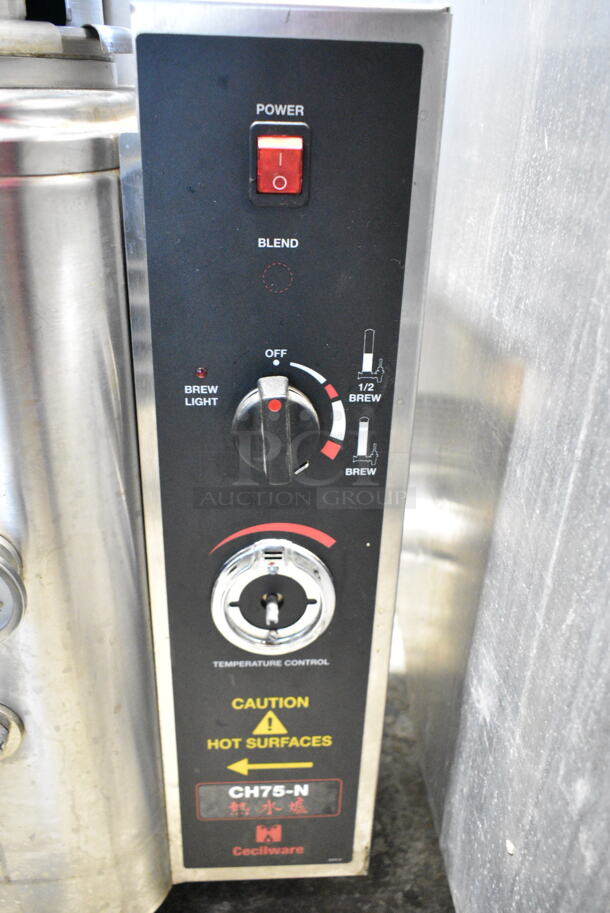 Grindmaster Cecilware CH-75N Stainless Steel Commercial Countertop Coffee Machine. 120/208 Volts, 1 Phase.  - Image 2 of 5