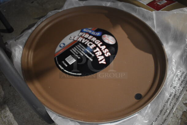 6 BRAND NEW! Winware Brown Oval Serving Trays. 24x19x1. 6 Times Your Bid! - Image 3 of 3