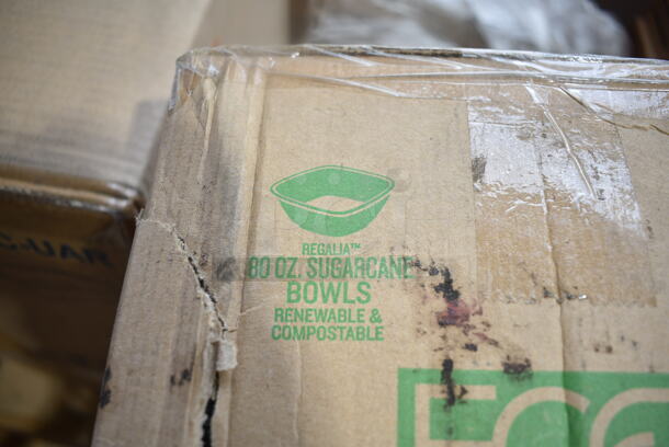13 BRAND NEW Boxes of Eco Products EP-BL80 80 oz. Compostable Sugarcane Bowl, Regalia Servingware Bowl (Pack of 100). 13 Times Your Bid!  - Image 5 of 6