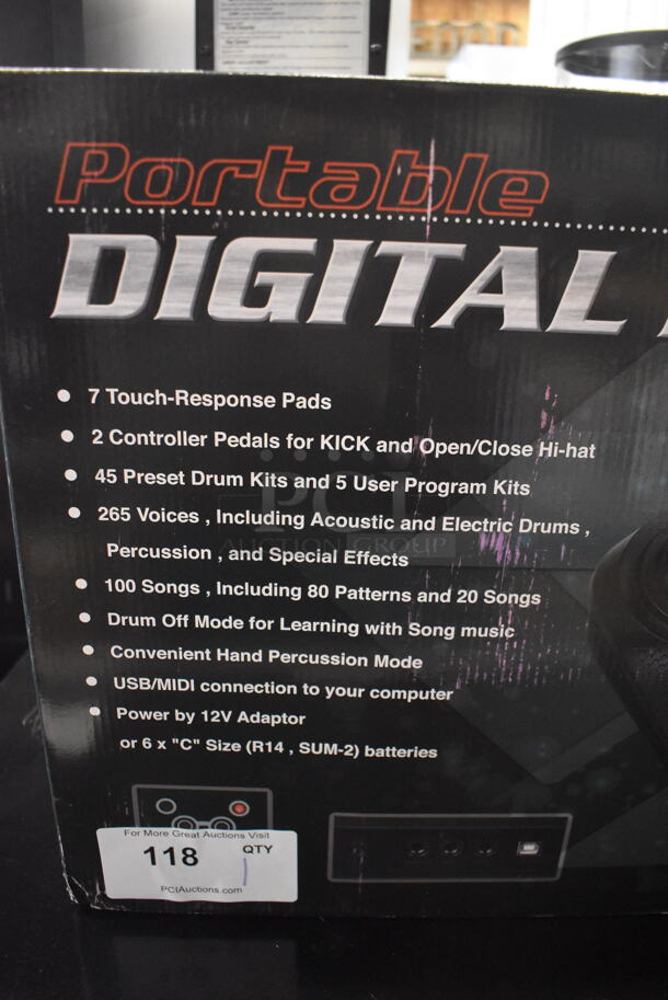 BRAND NEW IN BOX! Pyle PTED01 Portable Digital Drum Set - Image 2 of 5