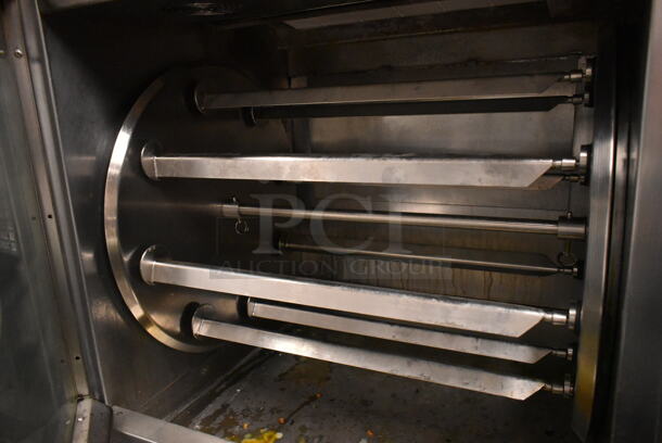 Cleveland BMR-32 Stainless Steel Commercial Natural Gas Powered Rotisserie Oven w/ Skewers on 2 Door Cabinet. 45,000-60,000 BTU. - Image 2 of 5