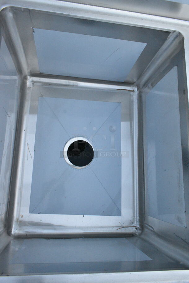 BRAND NEW SCRATCH AND DENT! Regency 600S3162018L Stainless Steel 3 Bay Sink w/ Left Side Drain Board. Bays 16x20x12. Drain Board 16.5x21.5. No Legs.  - Image 6 of 8