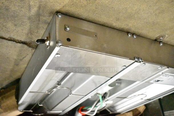 IN ORIGINAL BOX! Hatco GRAHL-48D Glo-Ray 48" Aluminum Dual High Wattage Lighted Infrared Warmer with 6" Spacer and Toggle Controls. 120 Volts, 1 Phase.  - Image 4 of 5