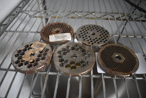 5 Metal Meat Grinder Plates. 3.25x3.25x0.5. 5 Times Your Bid! - Image 3 of 5